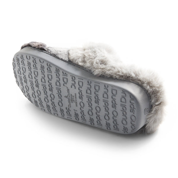 Cuddl Duds Colorblock Faux Fur Clog Slipper Shoes