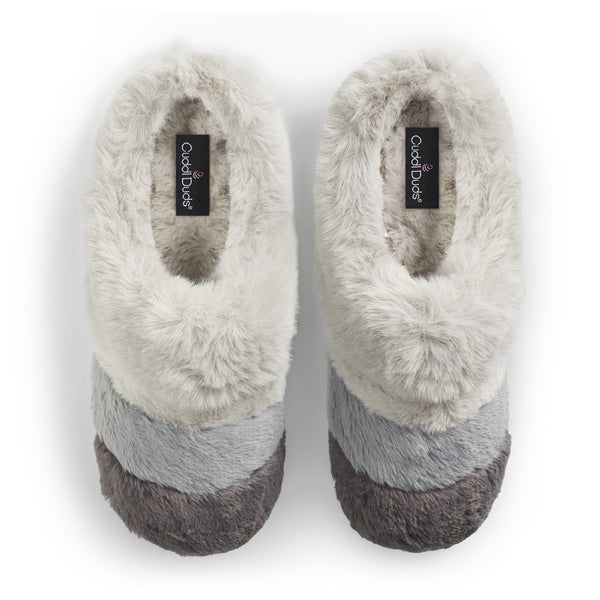 cuddl duds Colorblock Faux Fur Clog Slipper Shoes