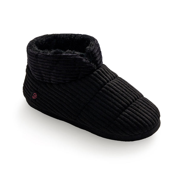 Cuddl Duds Corduroy Puff Bootie Slipper Shoes