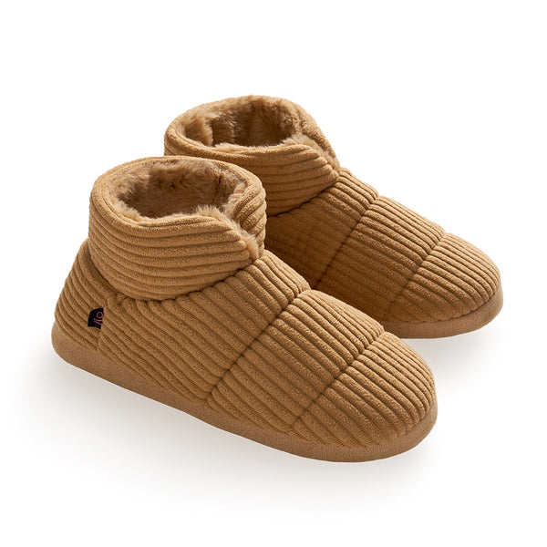 cuddl duds Corduroy Puff Bootie Slipper shoes