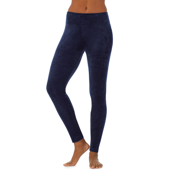 Cuddl Duds Double Plush Velour Legging Pants