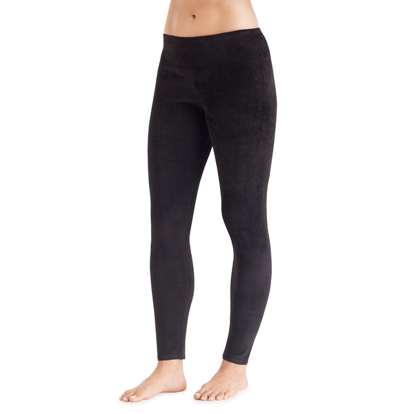 cuddl duds Double Plush Velour Legging Pants