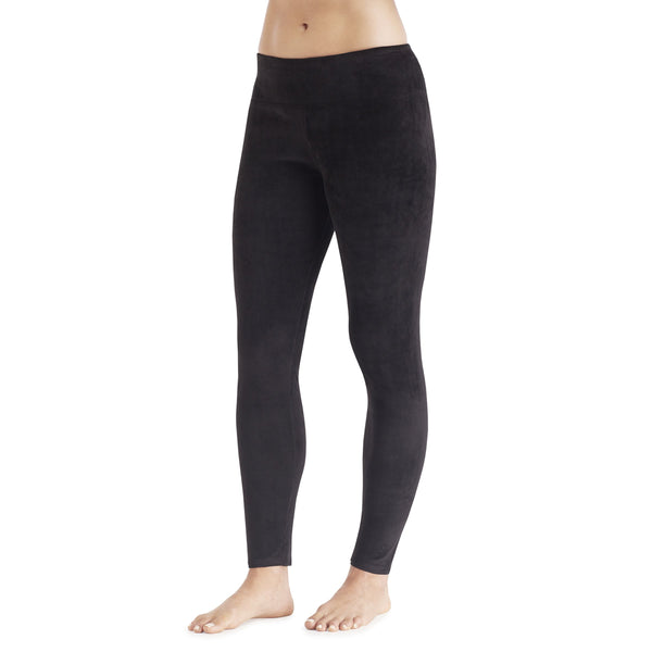 Cuddl Duds Double Plush Velour Legging Women
