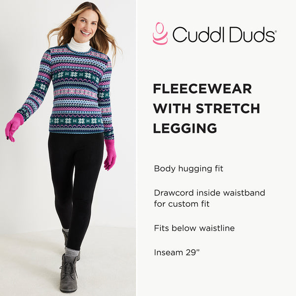 Cuddl Duds Fleecewear With Stretch Legging Pants