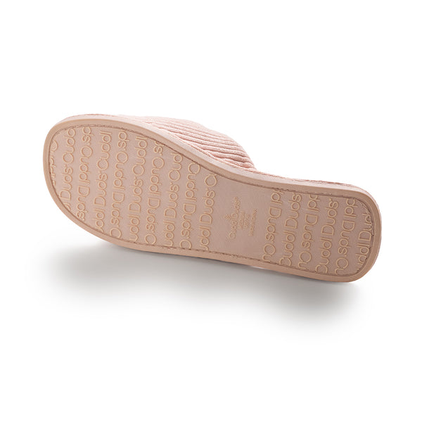 Cuddl Duds Gathered Corduroy Slide Slipper Shoes