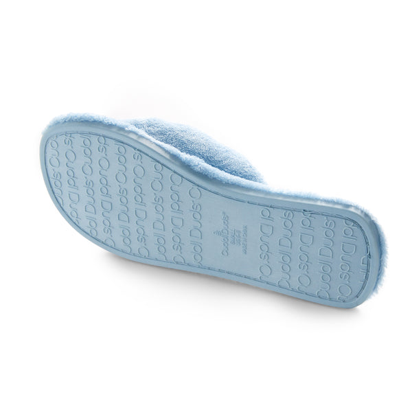 Cuddl Duds Gathered Terry Slide Slipper