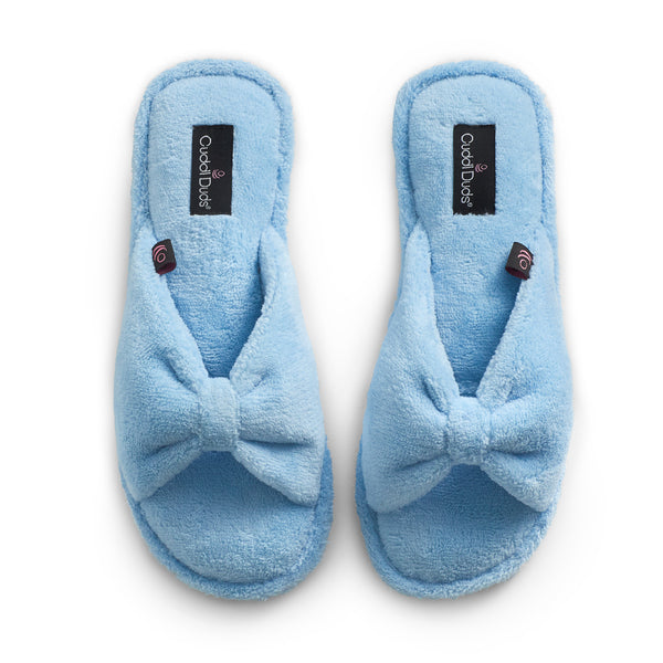 cuddl duds Gathered Terry Slide Slipper
