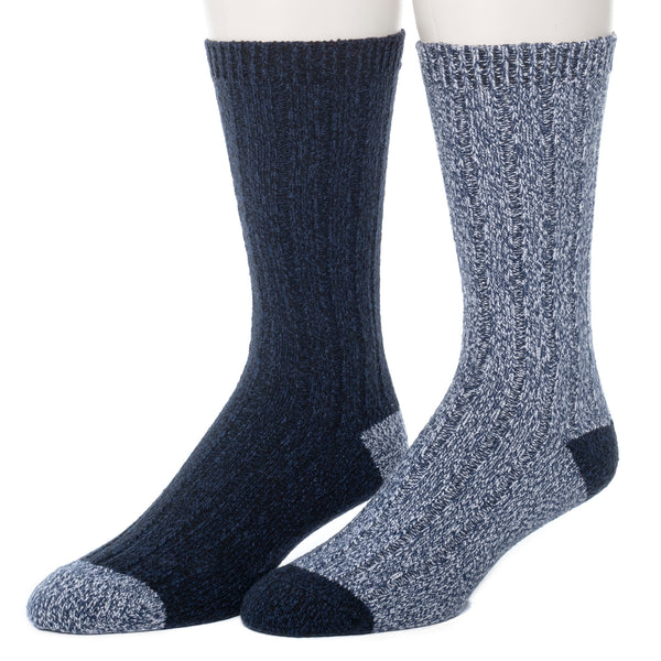 Cuddl Duds Mens Twist Rib Boot Sock 2PK Socks