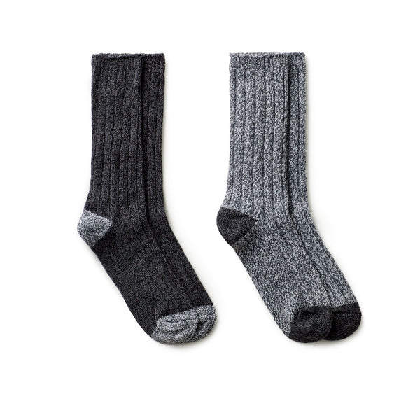 cuddl duds Mens Twist Rib Boot Sock 2PK Socks