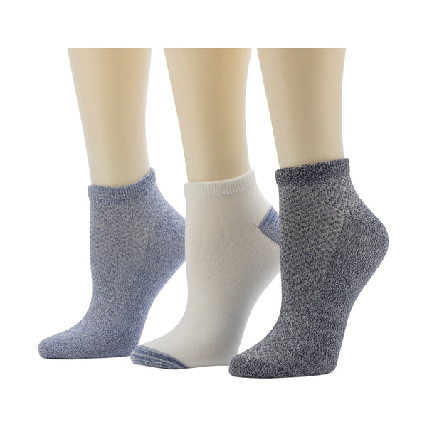Cuddl Duds Pique Low Cut Sock 3-Pack Socks