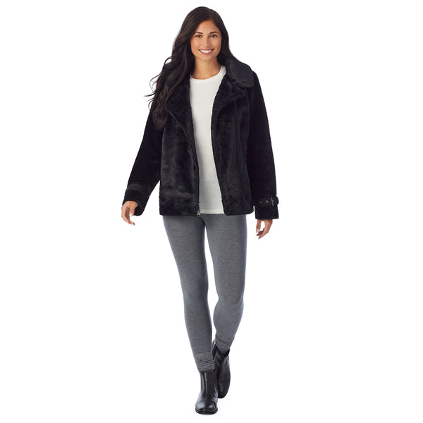 Cuddl Duds Plush Moto Jacket Coats U0026 Jackets
