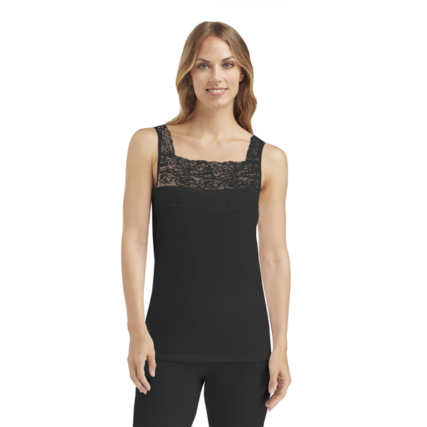 Cuddl Duds SofTech Stretch Lace Detail Cami WOMEN