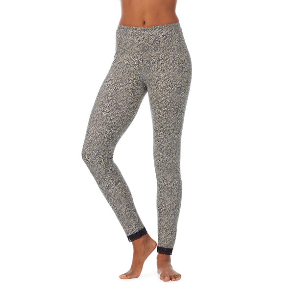 Cuddl Duds Softwear Lace Edge Legging Pants