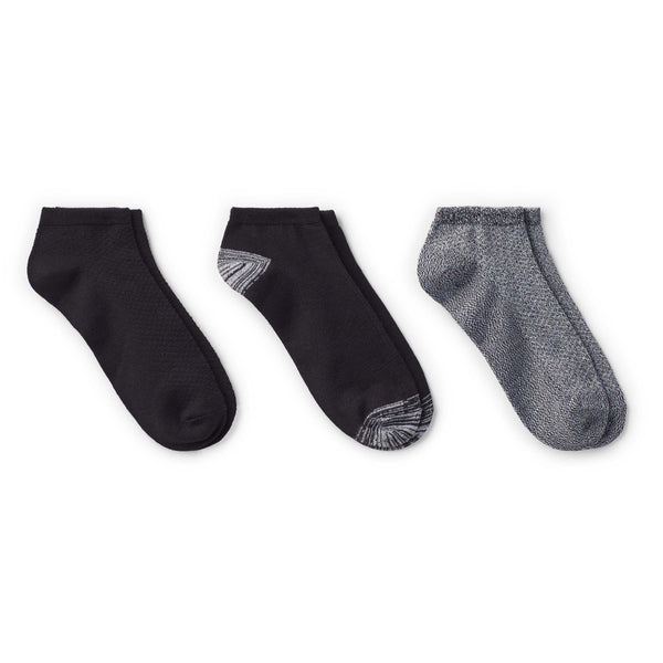 cuddl duds Solid Pique Low Cut Sock 3 Pack