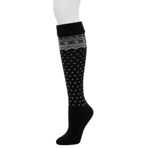Cuddl Duds Turncuff Fairisle Knee High Sock Socks