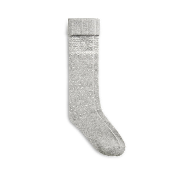 Cuddl Duds Turncuff Fairisle Knee High Sock Socks