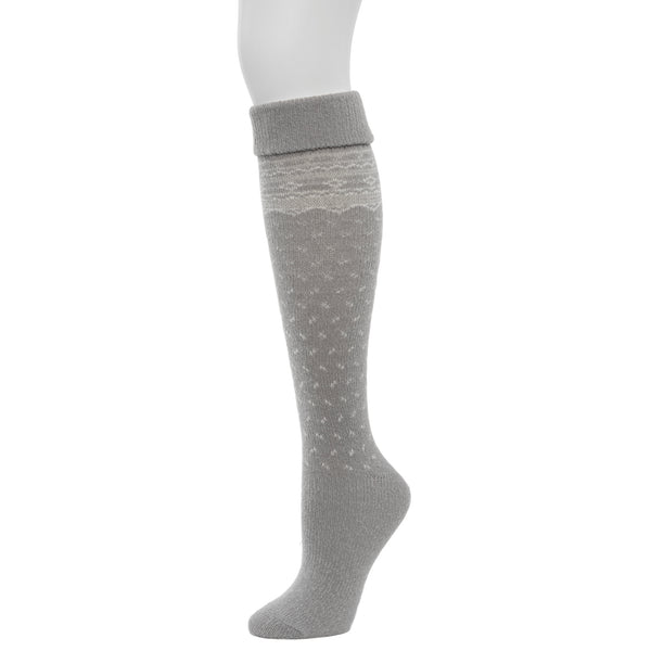Cuddl Duds Turncuff Fairisle Knee High Sock Socks
