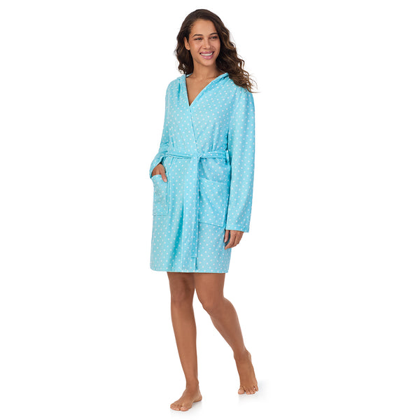 Cuddl Duds Vintage Terry Wrap Robe With Hood Robes