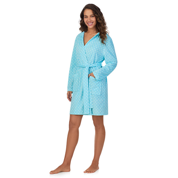 Cuddl Duds Vintage Terry Wrap Robe With Hood Robes