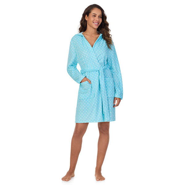 cuddl duds Vintage Terry Wrap Robe with Hood robes