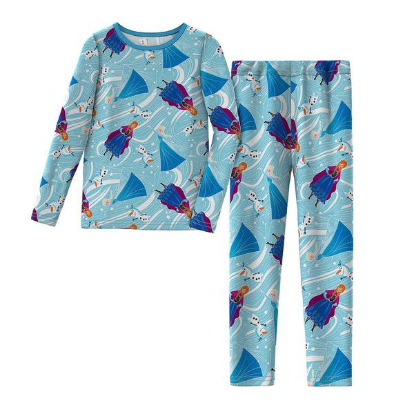 cuddl duds Disney's Frozen Toddler Girls Stretch Poly 2 pc. Long Sleeve Crew & Legging Set Kids