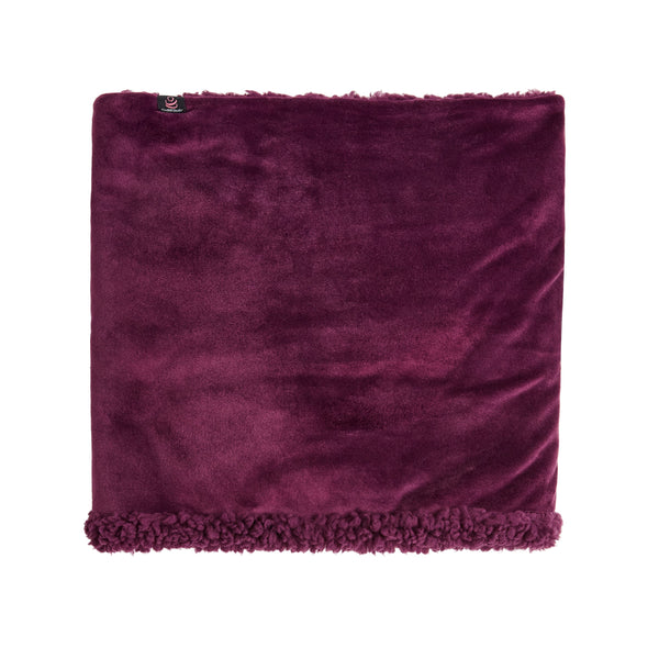 Cuddl Duds Double Plush Velour And Sherpa Reversible Neckwarmer Accessories