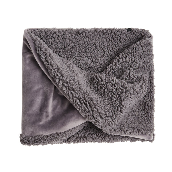 Cuddl Duds Double Plush Velour And Sherpa Reversible Neckwarmer Accessories