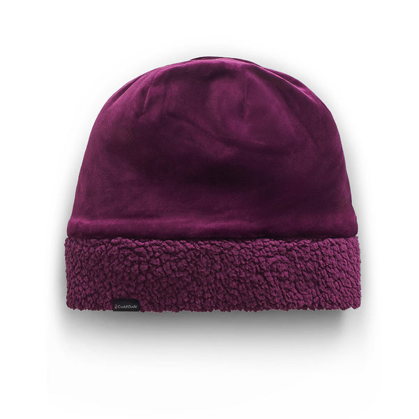 Cuddl Duds Double Plush Velour Hat With Sherpa Cuff Hats
