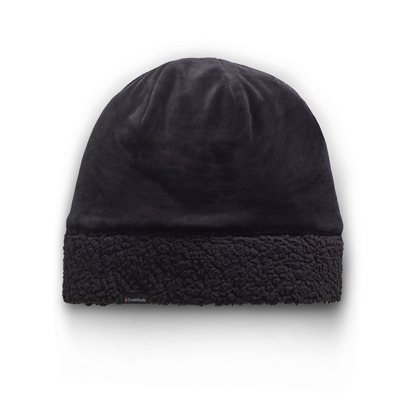 cuddl duds Double Plush Velour Hat with Sherpa Cuff Hats