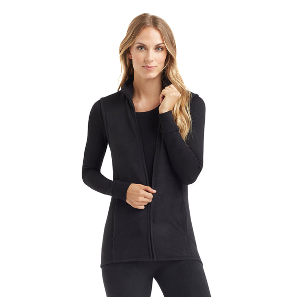 cuddl duds Fleecewear With Stretch Full Zip Vest Shirts u0026 Tops