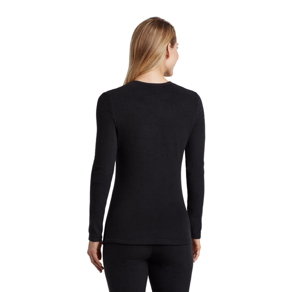 Cuddl Duds Fleecewear With Stretch Long Sleeve Crew PETITE Shirts U0026 Tops