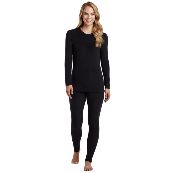 Cuddl Duds Fleecewear With Stretch Long Sleeve Crew Shirts U0026 Tops