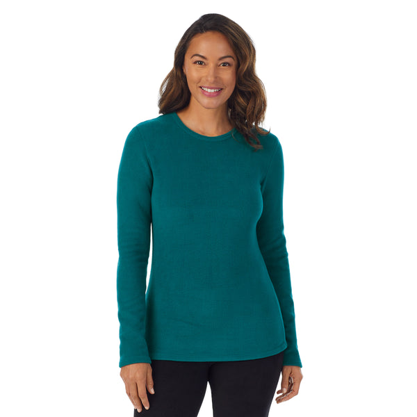 cuddl duds Fleecewear With Stretch Long Sleeve Crew Shirts u0026 Tops