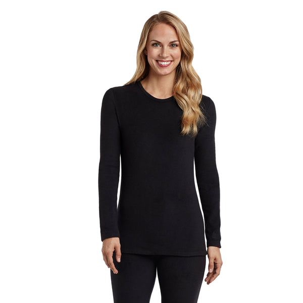Cuddl Duds Fleecewear With Stretch Long Sleeve Crew TALL Shirts U0026 Tops