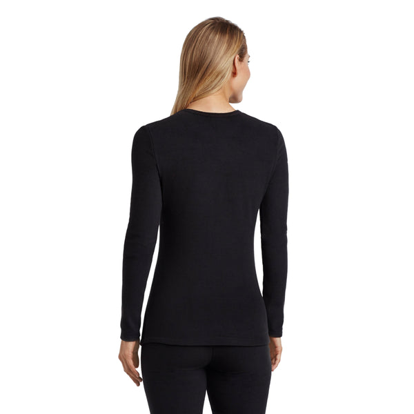 Cuddl Duds Fleecewear With Stretch Long Sleeve Crew TALL Shirts U0026 Tops
