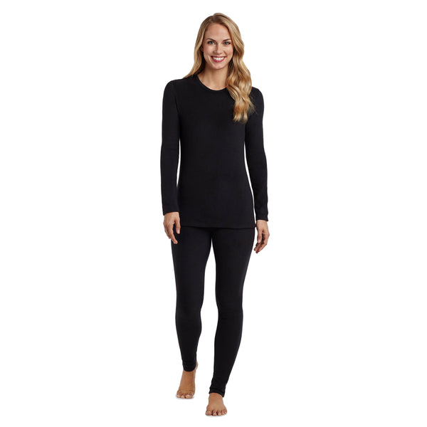 cuddl duds Fleecewear With Stretch Long Sleeve Crew TALL Shirts u0026 Tops