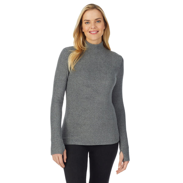 Cuddl Duds Fleecewear With Stretch Long Sleeve Mock Neck Shirts U0026 Tops