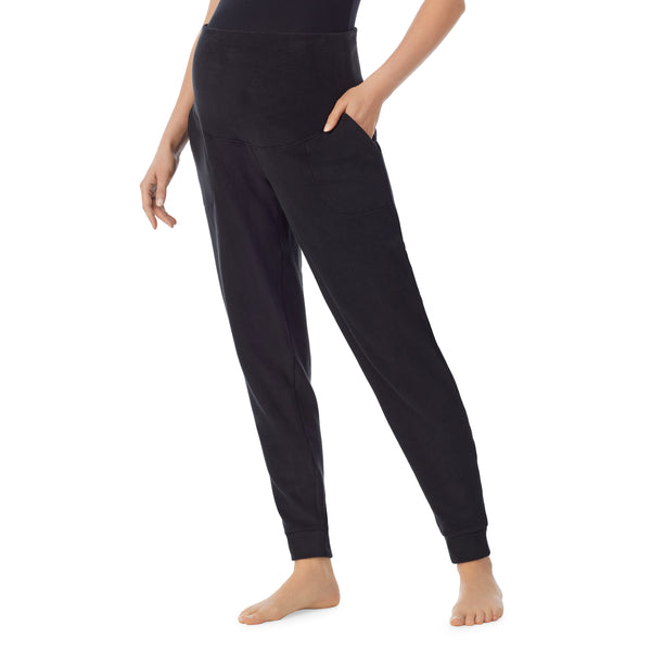 Cuddl Duds Fleecewear With Stretch Maternity Jogger Pants