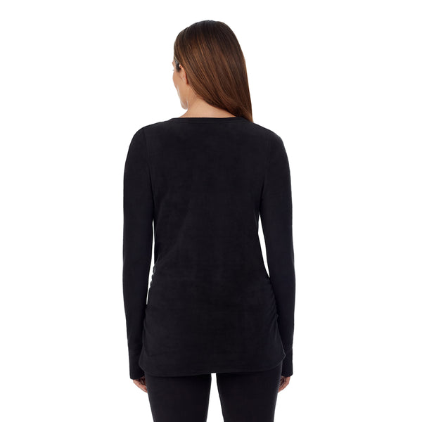 Cuddl Duds Fleecewear With Stretch Maternity Snap Front Crew Shirts U0026 Tops