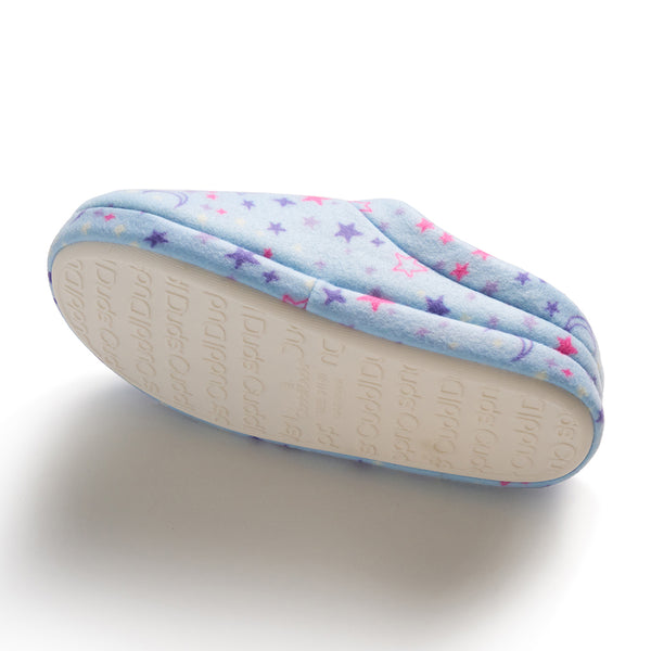 Cuddl Duds Girls Printed Stars Fleece Clog Slipper Shoes