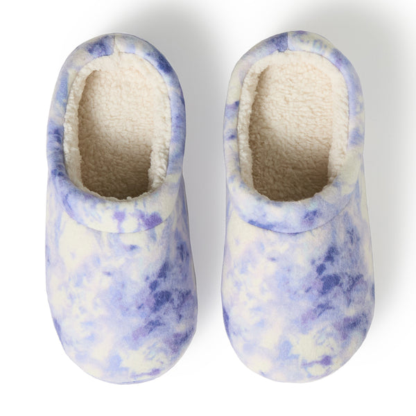 Cuddl Duds Girls Printed Tie Dye Fleece Clog Slipper Shoes