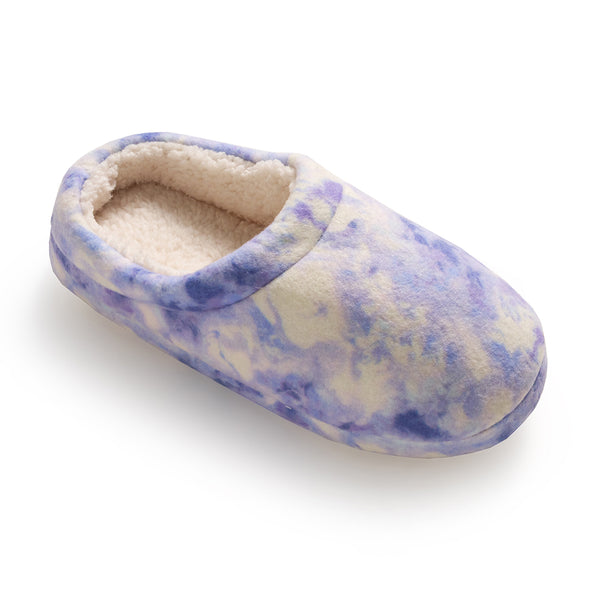 Cuddl Duds Girls Printed Tie Dye Fleece Clog Slipper Shoes