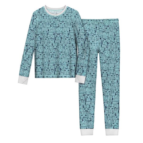 Cuddl Duds Girls Thermal 2 Pc. Long Sleeve Crew & Pant Set Long Johns