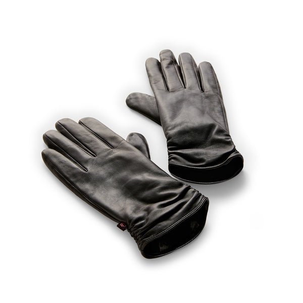 Cuddl Duds Leather Glove With Ruching Gloves U0026 Mittens