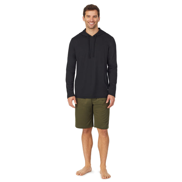 Cuddl Duds Mens Far-Infrared Enhance Sleep Hoodie Men