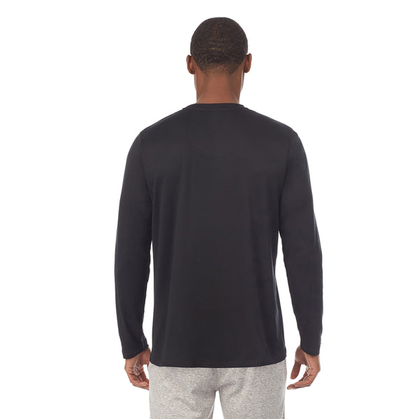 Cuddl Duds Mens Far-Infrared Enhance Sleep Long Sleeve Crew Neck Top Men