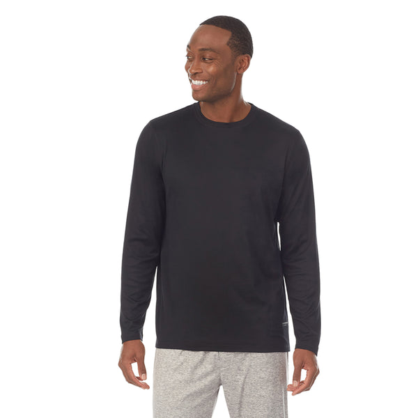 cuddl duds Mens Far-Infrared Enhance Sleep Long Sleeve Crew Neck Top Men