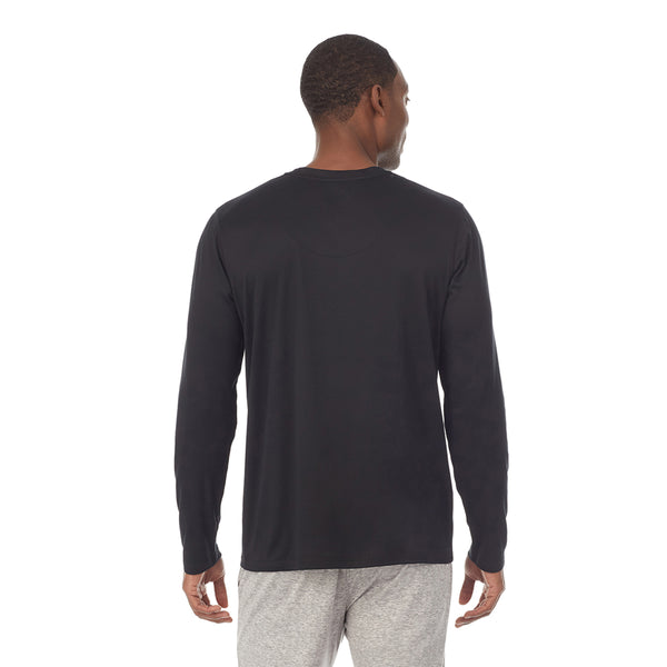 Cuddl Duds Mens Far-Infrared Enhance Sleep Long Sleeve V-Neck Top Men