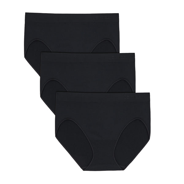 Cuddl Duds Soft Seamless High-Cut Brief Panty 3-Pack Intimates