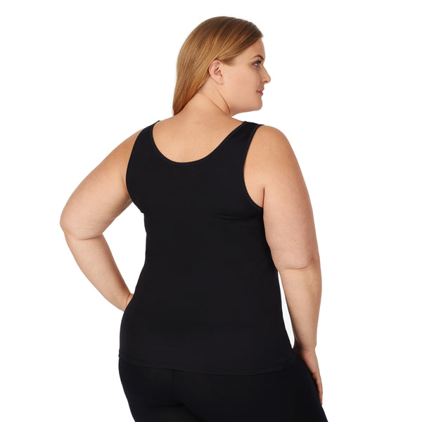 Cuddl Duds SofTech Stretch Lace Detail Cami PLUS WOMEN